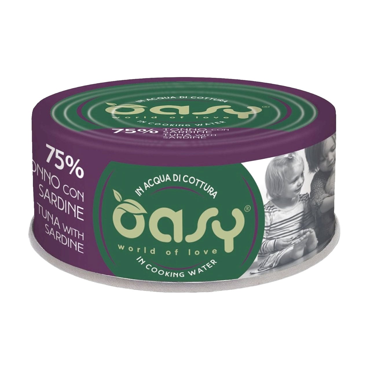 Вологий корм для дорослих котів Oasy Cat Wet More Love з тунцем та сардиною, 70 г